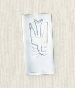 baptism towel dove